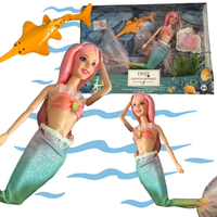 UROCZA LALKA MAGICZNA SYRENKA KSIĘŻNICZKA RYBKA NA PREZENT DLA DZIECKA