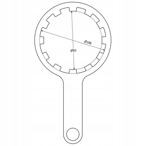 Metalowy klucz korpusu filtra wody 10" 10' solidny stalowy na Arena.pl