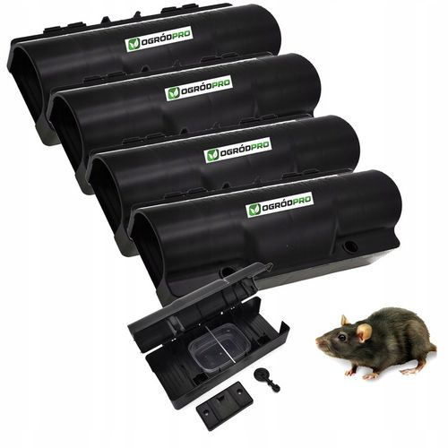 Karmnik deratyzacyjny TUNEL na szczury i myszy + ADAPTER DO ŚCIANY 4 na Arena.pl