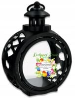 Latarenka ZNICZ okrągły personalizowany z nadrukiem NA WIELKANOC ŚWIĘTA