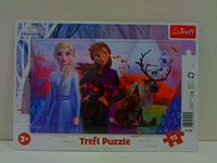 Puzzle RAMKOWE 15 Magicz.świat Anny i Elsy 31348.