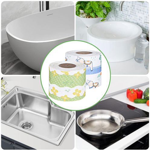 Zestaw 4 Wodoszczelnych Taśm Uszczelniających 280x8 cm Wielobarwne PVC na Arena.pl