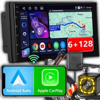 RADIO SAMOCHODOWE 2DIN ANDROID AUTO CARPLAY 6GB RAM RDS FM 7 CALI NAWIGACJA