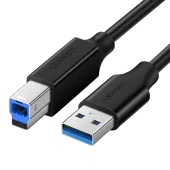 Kabel Ugreen US210 10372 do drukarki USB-A 3.0 / USB-B 5Gbps 2m - czarny