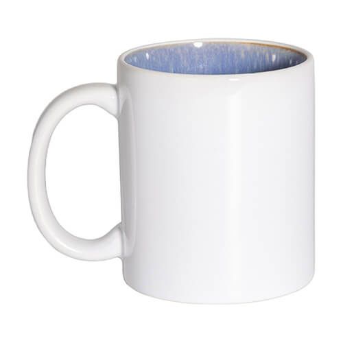 Kubek 330 ml ze szkliwionym wnętrzem do sublimacji - jasnoniebieski na Arena.pl