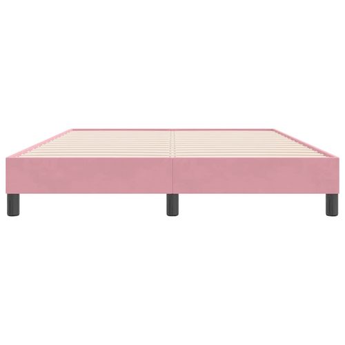 Łóżko Box Spring bez materaca Różowe 140x220 cm Aksamit na Arena.pl