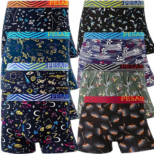 BOKSERKI MĘSKIE BAWEŁNIANE ŚMIESZNE PESAIL ZESTAW 7-PAK L na Arena.pl