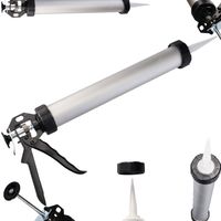 WYCISKACZ DO MAS GĘSTYCH USZCZELNIAJĄCYCH 600ml PISTOLET KLEJU SILIKONU alu