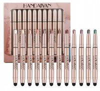 Cienie Do Powiek w sztyfcie Cień Matowe Perłowe Zestaw 12 szt kolorów