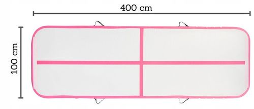 MATA GIMNASTYCZNA DMUCHANA ŚCIEŻKA AKROBATYCZNA 4m MATERAC ĆWICZEŃ AIRTRACK na Arena.pl
