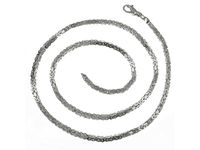 ELEGANCKI SREBRNY ŁAŃCUSZEK ŁAŃCUCH KRÓLEWSKI BIZANTYJSKI 3MM 55CM SREBRO