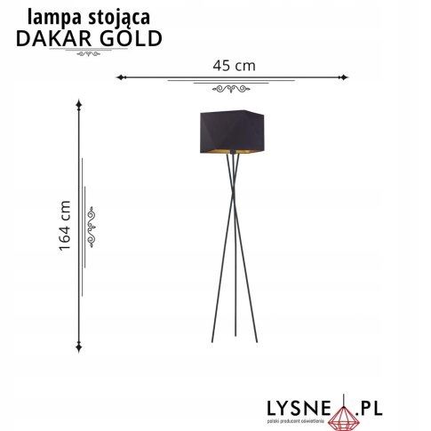 Lampa stojąca podłogowa DAKAR GOLD na Arena.pl