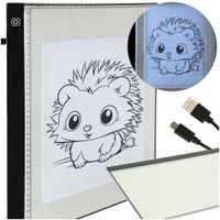 Duża Podświetlana Tablica do Rysowania Deska Kreślarska LED Tablet Kalka A3