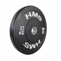 Talerz olimpijski HMS BBR10 Bumper Czarny (10 kg)