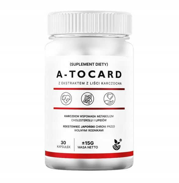 Suplement diety Kapsułki z Karczocha A-Tocard 30 szt. (EAN: 5904689607626) zdjęcie 2