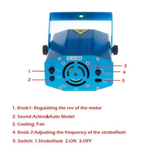 Projektor laserowy 3D mini laser stage lighting na Arena.pl