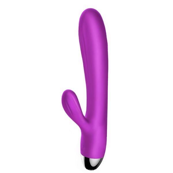 Wibrator-Silicone Vibrator and Pulsator Purple USB 7+7 Function / Heating zdjęcie 5