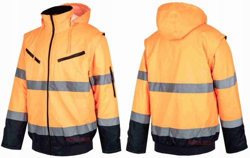 Kurtka robocza odblask BOMBER 2w1 orange L na Arena.pl