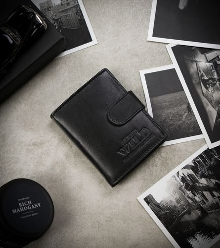 elegancki, skórzany portfel męski na zatrzask - always wild na Arena.pl