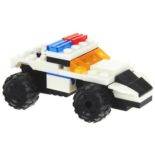 Klocki Konstrukcyjne 2w1 Auto Policyjne Robot zdjęcie 2