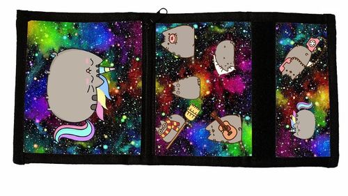 Portfel na Rzep GALAKTYKA z KOTKIEM PUSZIN Materiałowy młodzież Dziecięcy na Arena.pl