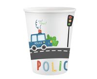 Kubeczki papierowe Policja, 6 szt.