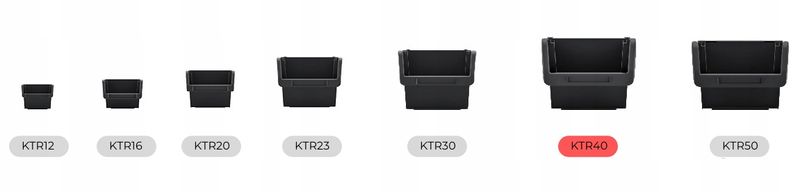 10 szt. KTR40 pojemnik warsztatowy kuweta zdjęcie 5