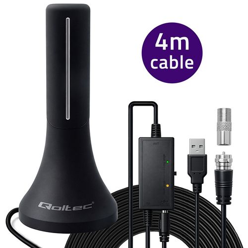 Antena Qoltec DVB-T2 32dBi 4m USB na Arena.pl