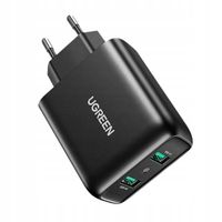 2 x UGREEN SZYBKA ŁADOWARKA SIECIOWA ZASILACZ KOSTKA 2X USB A FCP PD QC 3.0