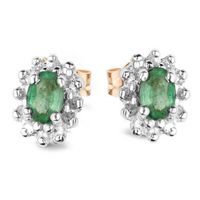 Złote kolczyki KXD0757 - Diament