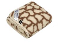 koc wełniany 100x140 merynos australijski wzór kamyczki