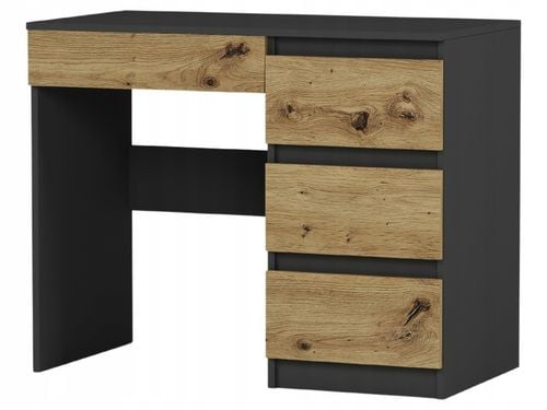 Meble Biurko komputerowe stolik 90cm antracyt mix artisan N34 na Arena.pl