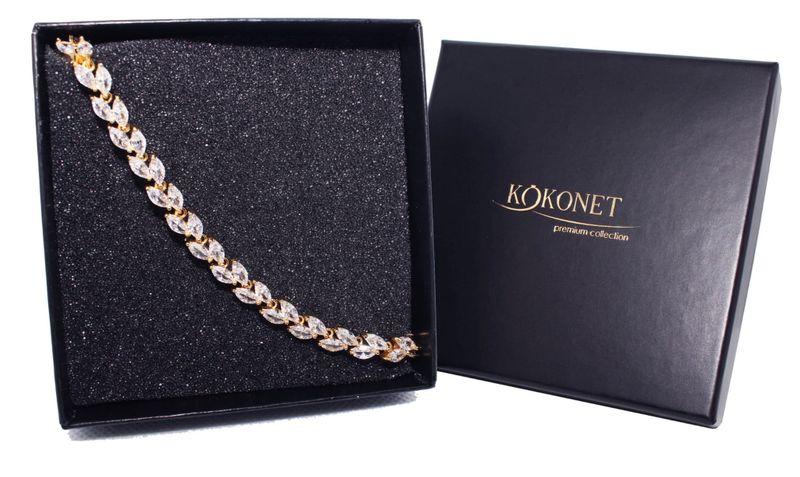 Bransoletka ślubna ROSANA gold zdjęcie 1