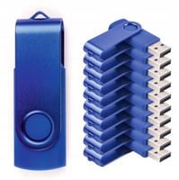 ZESTAW PENDRIVE 8 GB USB 2.0 FLASH DRIVE PAMIĘĆ 10 szt MemoRabbit niebieski