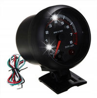 OBROTOMIERZ WSKAŹNIK OBROTÓW TACHOMETR DO AUTA SAMOCHODU 8000RPM 12V
