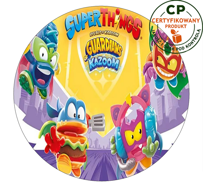 Opłatek na tort Super Things zdjęcie 1