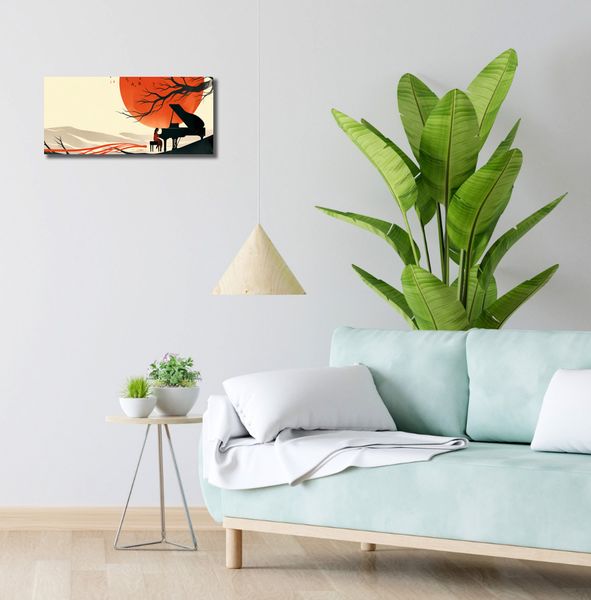 Obraz 50x20cm Pianistka zdjęcie 2