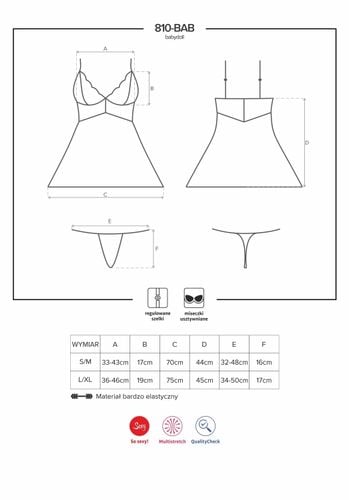 810-Bab Babydoll Ze Stringami Obsessive S/M na Arena.pl
