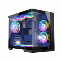 Obudowa gamingowa MODECOM AT-PANORAMA-7F-ARGB Midi Tower czarny