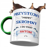 Kubek Zielony Dla Antoniego Antka Kolegi Prezent Z Nadrukiem Ze Zdjęciem