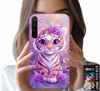 ETUI DO XIAOMI NOTE 8T - SŁODKI TYGRYSEK NA RÓŻOWYM TLE + SZKŁO