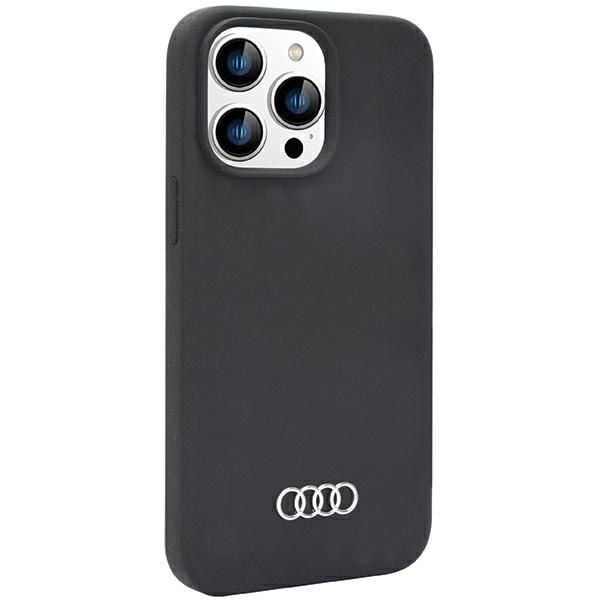 Audi Silicone Case iPhone 14 Pro 6.1" czarny/black hardcase zdjęcie 2