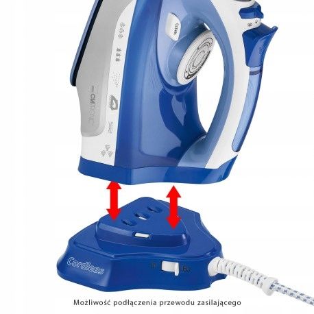 BEZPRZEWODOWE ŻELAZKO CERAMICZNE CLATRONIC DB 3706 zdjęcie 8