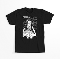 Koszulka Czarna Demon Slayer / Kimetsu no Yaiba / Miecz zabójcy demonów - WYBIERZ KOLOR KOSZULKI I FASON Męska 4XL
