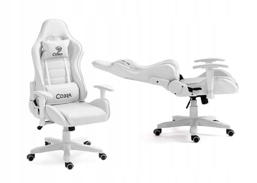 Fotel gamingowy Cobra REBEL WHITE na Arena.pl