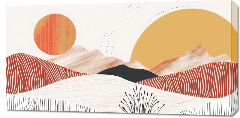 Obraz 100x50cm Roztańczone Słońce zdjęcie 1