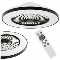 WENTYLATOR WIATRAK SUFITOWY LAMPA LED 55W CCT PAMIĘĆ BARWY + PILOT 50CM