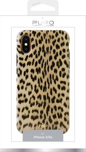 ND38_IPCXCLEO1BLK PURO Glam Leopard Cover - Etui na Arena.pl