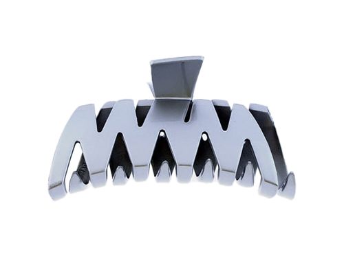 Klamra francuska do włosów srebrna 4,5x9 cm na Arena.pl