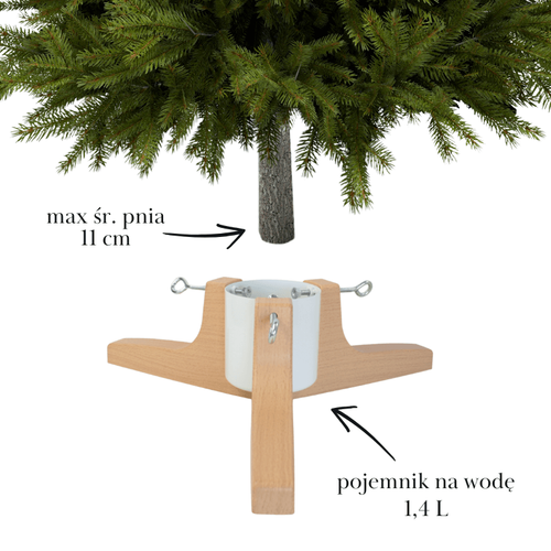 Stojak na choinkę H5108W – metalowy biały stojak z pojemnikiem na wodę do 2,2 m na Arena.pl